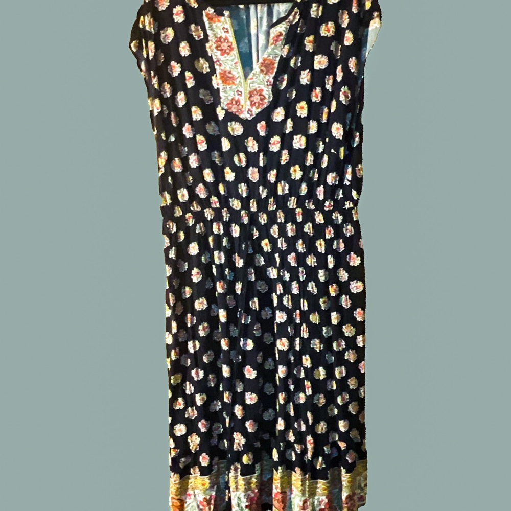 LOFT Plus Multicolor Floral Dress